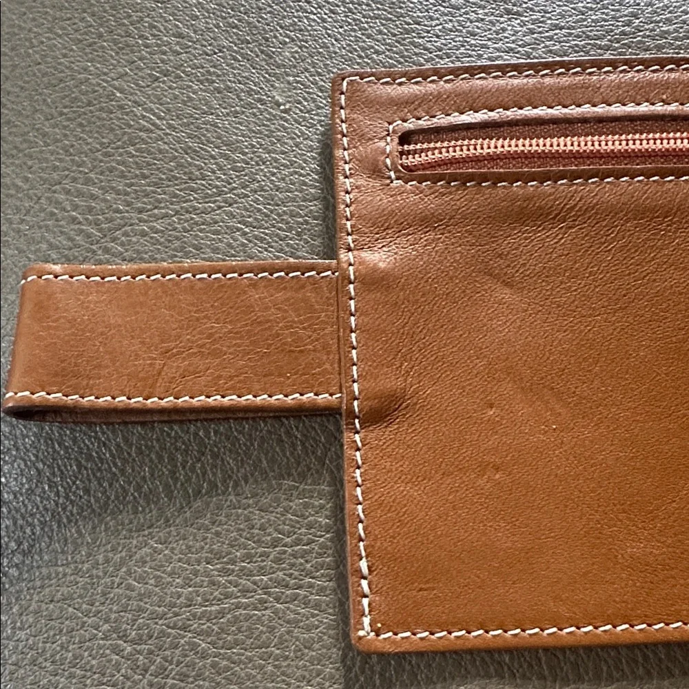 Rolex Brown Leather Men's belt wallet